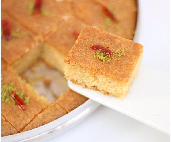 -how to make basbousa cake semolina recipes step by step pictures     