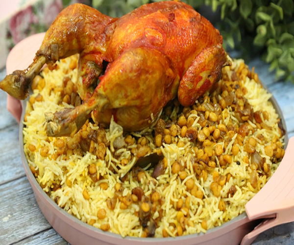 طريقة عمل مجبوس الدجاج بالكاري  arabic chicken food recipes middle eastern chicken majboos curry recipe easy