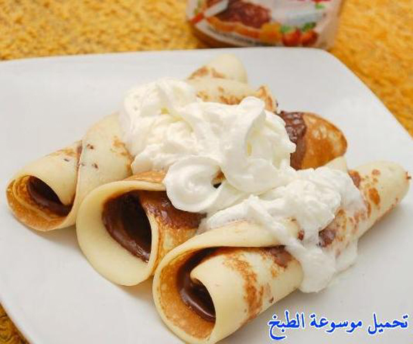 صورة كيفية طريقة تحضير الكريب كريب بالنوتيلا هشه سهل ولذيذ وسريع pictures arabian crepe recipes crêpes in arabic easy