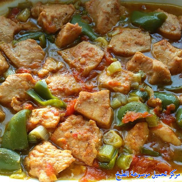 صور طريقة عمل و تتبيلة اوصال دجاج شيش طاووق بالفرن على الطريقة اللبنانية how to make chicken shish tawook recipes in arabic