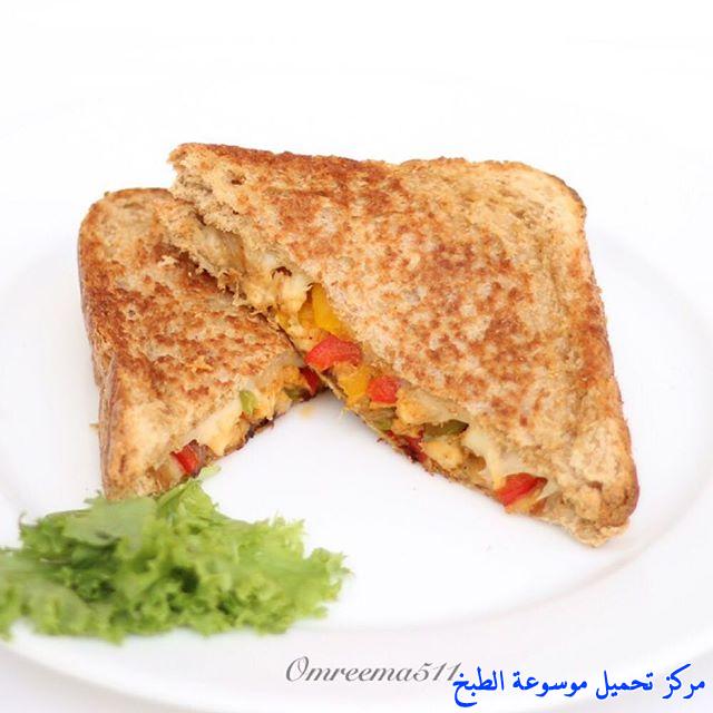 صور وصفة عمل ساندوتش توست فاهيتا الدجاج للفطور للعشاء للاطفال لرمضان bread toast recipe ideas