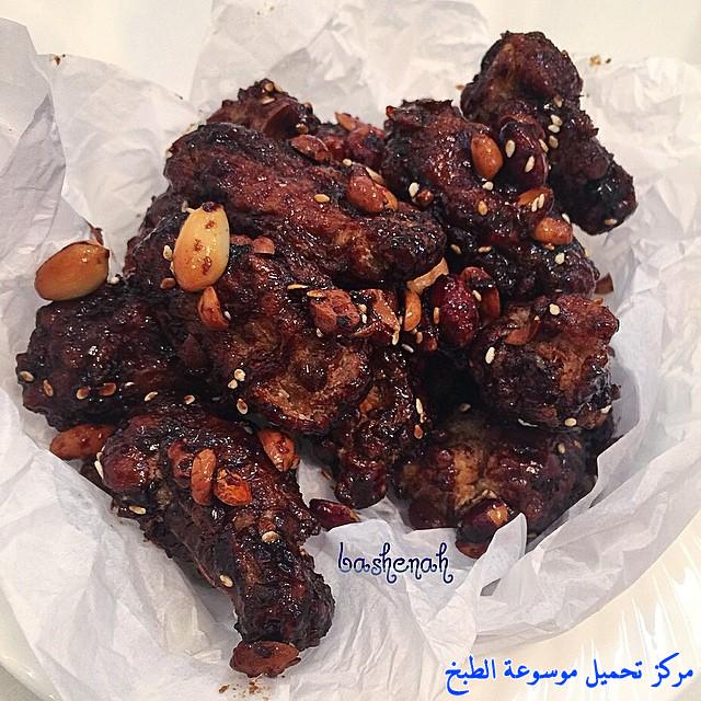 صور طريقة عمل اجنحة الدجاج على الطريقة الكورية how to make chicken wings recipes in arabic