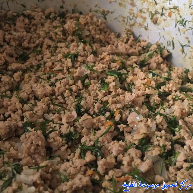 صور طريقة ألذ حشوة الدجاج المفروم مشاعل الطريفي للفطائر للسمبوسة للسندويشات للسبرنغ رول للمعجنات للاقماع لذيذه وسهله chicken filling recipes arabic