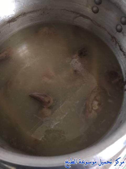 صور وصفة طريقة عمل وطبخ أكلة كوارع مقادم وعكاوي ( المقادم ،الهرقمة ,الباجة ,الكرعين ,الهركمة,الكراعين,شوربة العظام,kaware3,trotter soup)