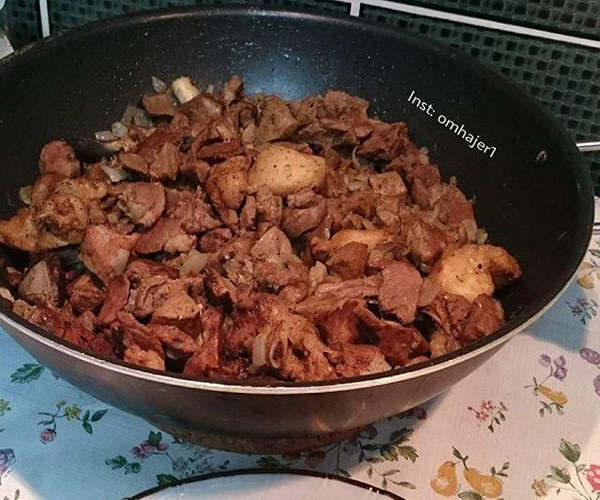 صورة طريقة عمل مقلقل لحم لذيذ pictures arabian mugalgal food recipes mugalgal laham meat lamb recipe easy