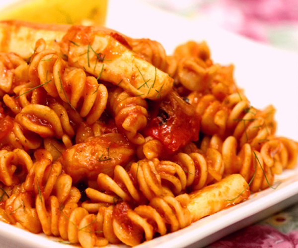صورة كيفية طريقة تحضير وعمل مكرونة فوسيلي بالحبارسهله ولذيذه وسريعه pictures arabian macaroni pasta recipes in arabic easy